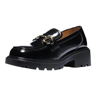 回力乐福鞋女2025新款秋冬jk单鞋英伦风玛丽珍黑色厚底小皮鞋女款