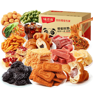 味滋源巴旦木核桃瓜子坚果炒货休闲零食饼干果冻饮料下午茶宵夜