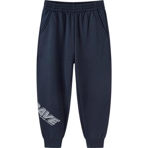 巴拉巴拉男童运动裤中大童宝宝加绒裤子秋冬款儿童一体绒休闲卫裤