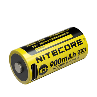 奈特科尔NL169R 16340锂电池NL166 RCR123A锂离子充电900mAh/3.6V