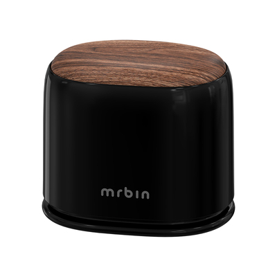 高颜值中古风带盖按压式桌面桶