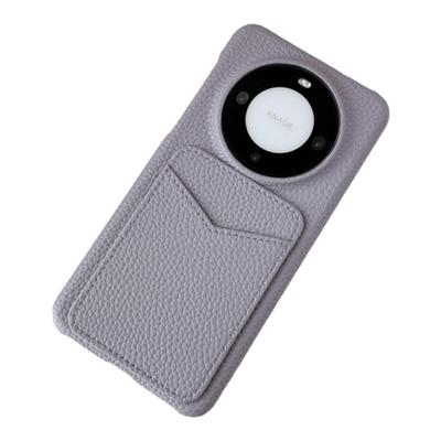 荔枝纹皮质可插卡半包硬壳