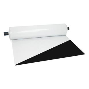 大棚黑白膜降温反光食用菌养殖水产青储隔热遮阴绿白防渗阻燃膜