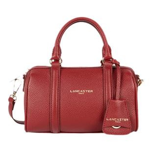 Lancaster兰卡斯特 MilanoAna系列双面牛皮圆筒mini波士顿包小号