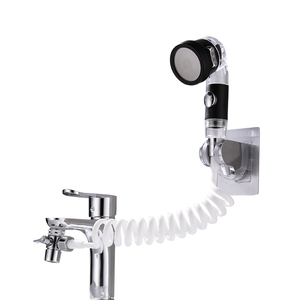 水龙头花洒洗头外接涡轮增压防溅水家用洗脸池面盆分流转接洗头器