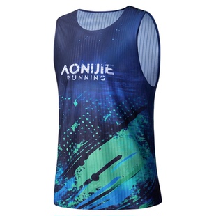 奥尼捷运动速干背心男马拉松跑步吸湿透气无袖坎肩竞速训练上衣