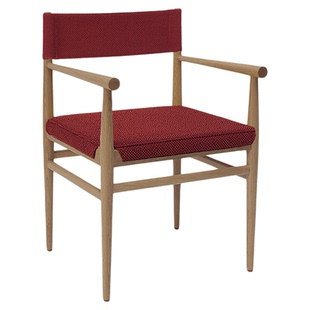 HITCHCOCK Needle/悬针扶手椅 Kvadrat织物 简约书房茶椅真皮餐椅