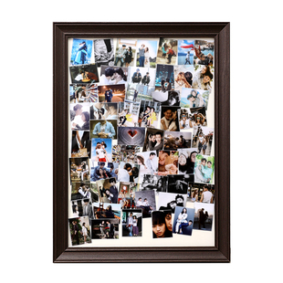 拍立得情侣相框照片定制diy展示墙相片框周年纪念打印相册创意