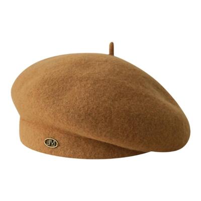 林小橘毛呢贝雷帽气质版型立挺