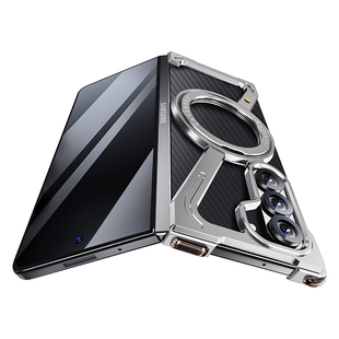 派凡Z型适用三星Fold6手机壳金属无边框zFold5磁吸带支架samsung大折叠屏的保护套galaxy外壳w24后壳超薄新款