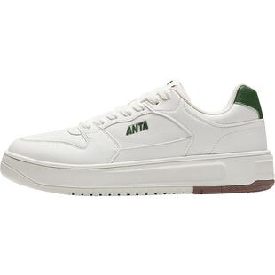 安踏破竹丨经典平底小白鞋男鞋2026春季新款板鞋运动鞋112618015