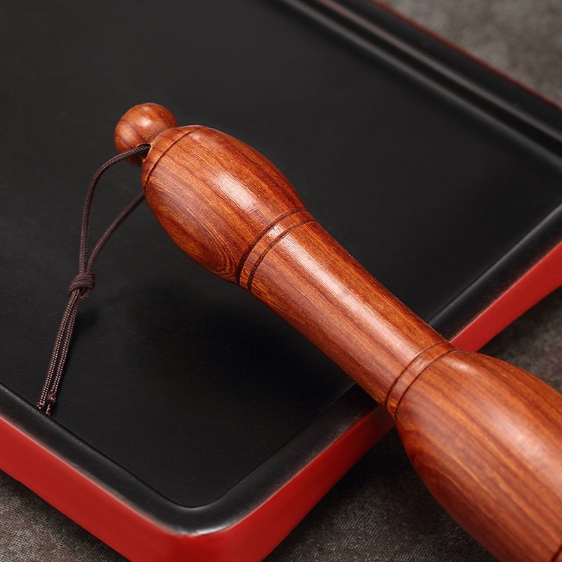 实木养壶扫茶笔不毛水茶清洁刷刷掉茶道配件茶盘茶刮花梨木笔