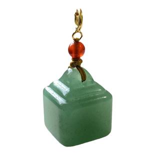 天然东陵玉印章闲章小滴溜吊坠白玉秤砣吊饰玉石挂饰 diy饰品配件