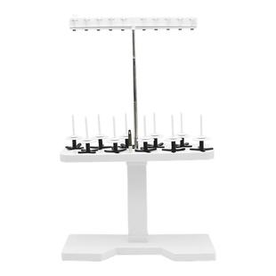 手工缝纫DIY收纳架子 10孔塑料底座通用可调节绣花线玩具首饰架