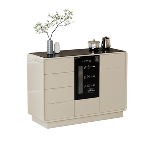 茶吧机2025新款家用一体带消毒储物柜餐边柜饮水机轻奢现代泡茶机