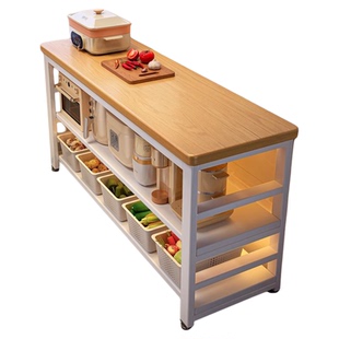 厨房置物架落地多层收纳架家用多功能橱柜内分层架子储物架收纳架