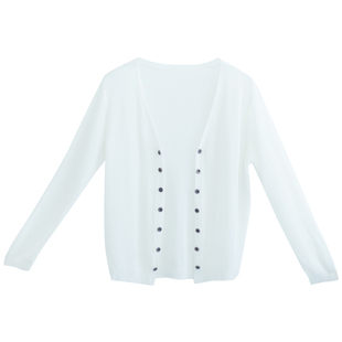 【7折出清】冰麻针织衫防晒衫女短款夏季薄款针织开衫空调衫上衣