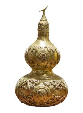 黄铜黄铜八卦葫芦摆件家居饰品