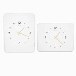 北欧风电表箱装饰画带钟表竖款时钟空气开关电闸配电箱遮挡免打孔