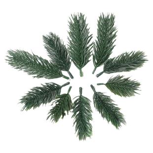 圣诞节装饰品仿真松针 DIY手工花环装饰配件插花材料场景布置道具