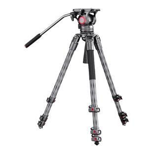 miliboo 米泊铁塔T34便携观鸟无中轴碳纤维摄影摄像三脚架长焦三角架含云台套装 T34含云台(高度1.47m )