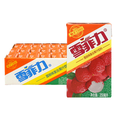 雪菲力荔枝味果汁饮料250ml*24盒