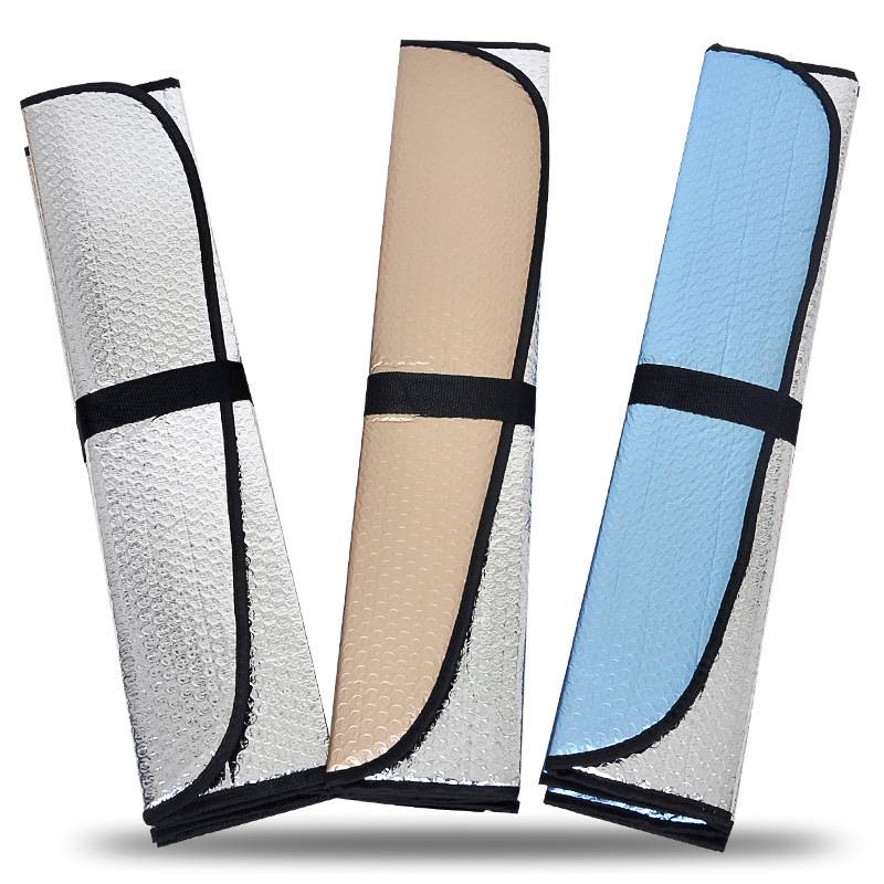 五层加厚汽车遮阳挡前窗挡铝箔光板晒太阳遮阳板防隔热挡折叠