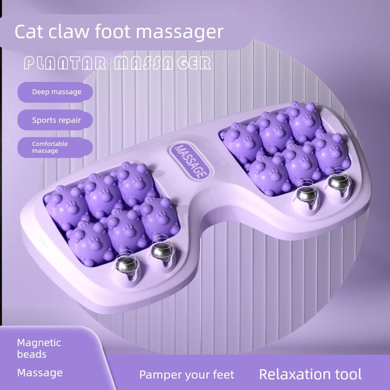 足底按摩器脚部经络疏通家用腿部穴位磁疗滚轮脚底按脚跟足疗工具