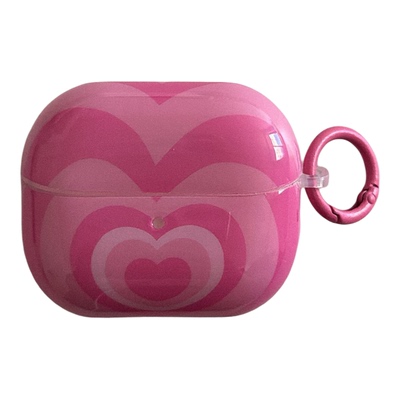 粉色爱心华为freebuds7i耳机壳