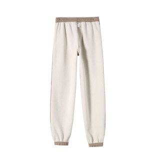 冬天加绒咖色收腿缩口加长版运动裤女高个子灯笼裤宽松束脚哈伦裤