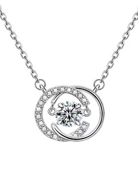 S999纯银跳动的心项链女轻奢小众高级感足银锁骨链生日礼物送女生