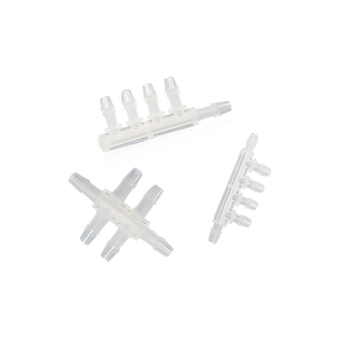 sanglian 4通6通多通接头实验耗材设备气液阀门边型7通十字四通