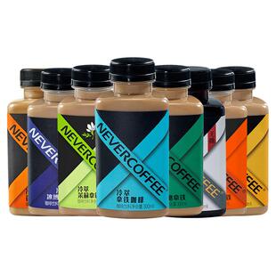 NeverCoffee冷萃咖啡瓶装即饮冰博客生椰茉莉拿铁无糖黑咖啡6瓶装