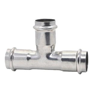 薄壁304不锈钢管双卡压等径三通家装饮用水管接头国标卡压自来水