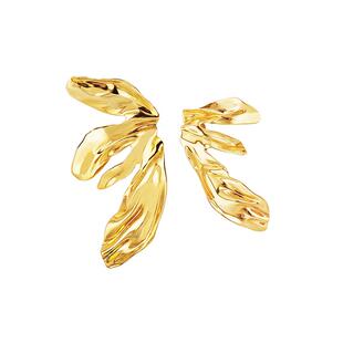 【单依纯同款】daartemis达弥鸢尾花耳夹女轻奢气质