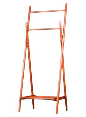 可折叠卧室玄关花梨木衣架红木