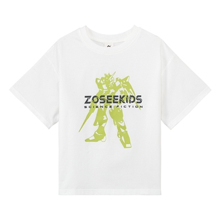 左西童装男童短袖T恤儿童夏装上衣2026新款男孩大童春装长袖打底