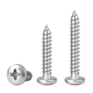 沪心304不锈钢圆头自攻螺丝十字槽木螺钉加长螺丝钉M3.9M4.2M4.8