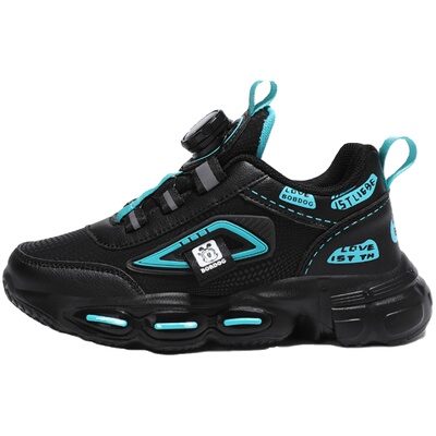 巴布豆透气休闲鞋男童网面运动鞋