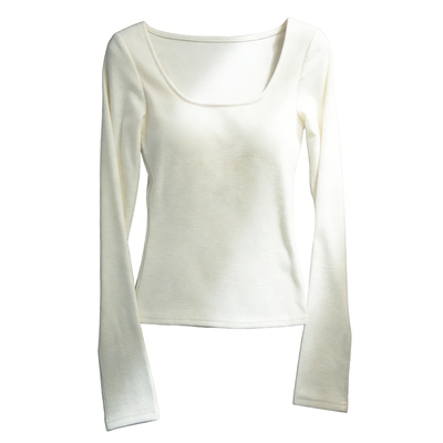 Kbra糯糯绒!磨毛保暖打底衫女秋冬季带胸垫发热上衣女士内搭外穿