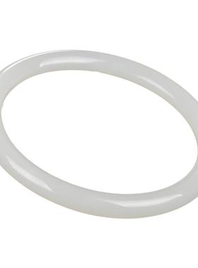 和田玉羊脂白玉手镯玉镯圆条细条