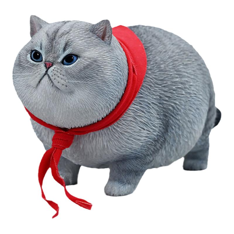 金渐层银渐层模型猫咪摆件手办