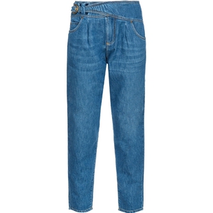 PINKO女士腰带设计直筒牛仔裤102903A1JN