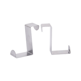 不锈钢金属Z型挂钩厨房门后挂钩多功能衣钩衣帽挂钩柜子门钩中号