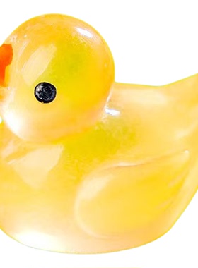 滴油彩绘大鸭子树脂装饰造景摆件