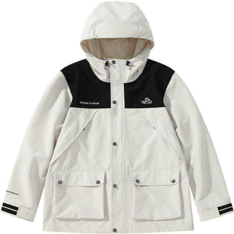 伯希和户外山系冲锋衣女新款男三合一可拆卸防风防水登山外套