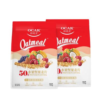 欧扎克50%坚果即食麦片早餐