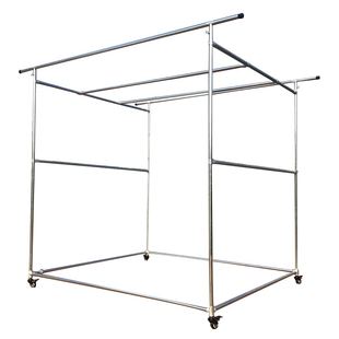 镀锌管晾衣架立体式落地钢管挂衣架阳台户外室外防风晒被子水管架