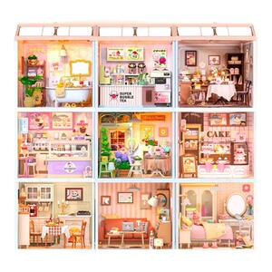 若来超级世界diy小屋积木立体微缩拼图儿童拼插拼装玩具女生礼物