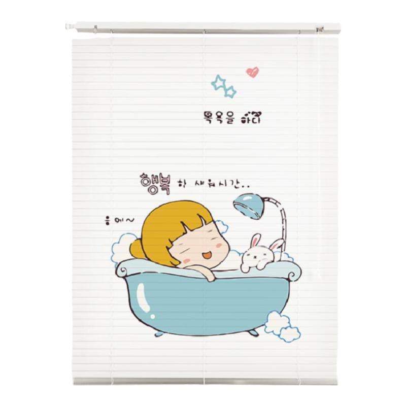 免打孔防水厕所洗手间遮挡窗帘